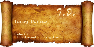 Turay Dorisz névjegykártya